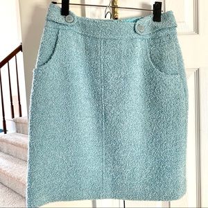 Etcetera Teddy Bear Boucle Light Blue Mini Skirt